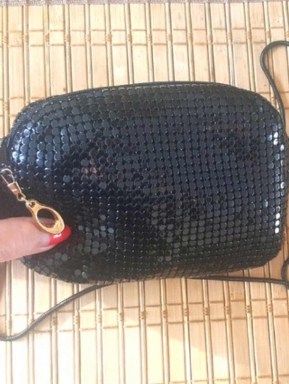 Black Chain Link Mini Bag Purse
